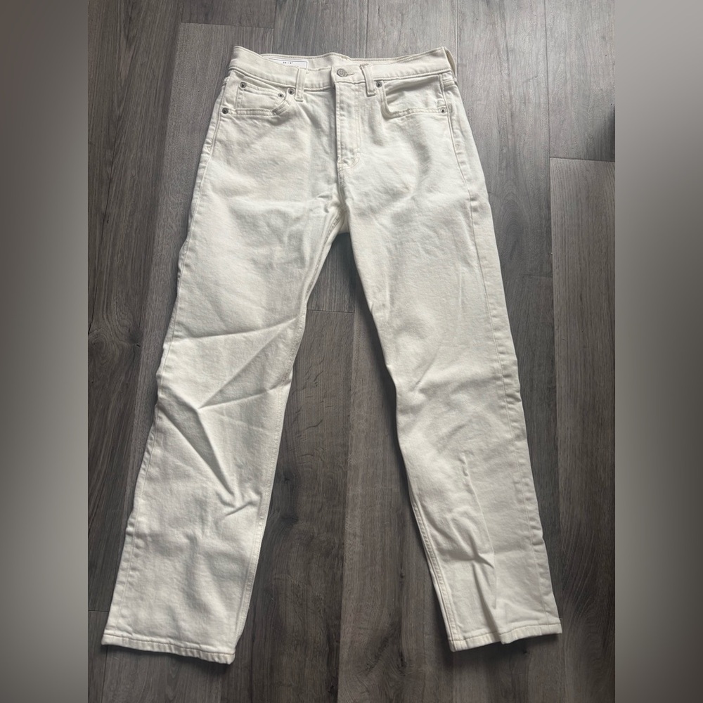 GAP White High Rise Denim Jeans